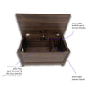 interior dimensions of designer catbox hidden litter box furniture